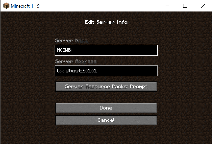 Server Address